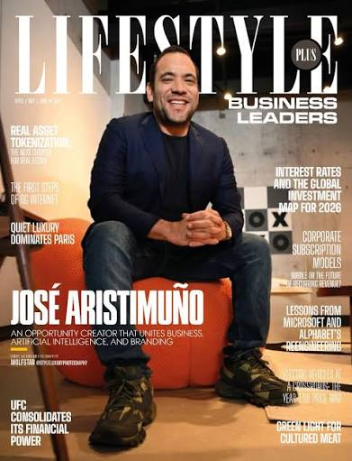 Jose Aristimuno on the cover of Lifestyle Plus Business Leaders magazine